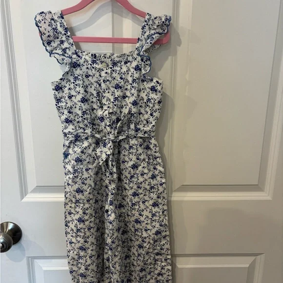 Polo by Ralph Lauren White and Blue Dress - Picture 1 of 3